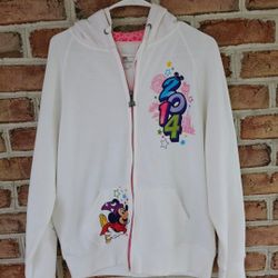 WALT DISNEY WORLD 2014 LARGE WOMENS HOODED JACKET