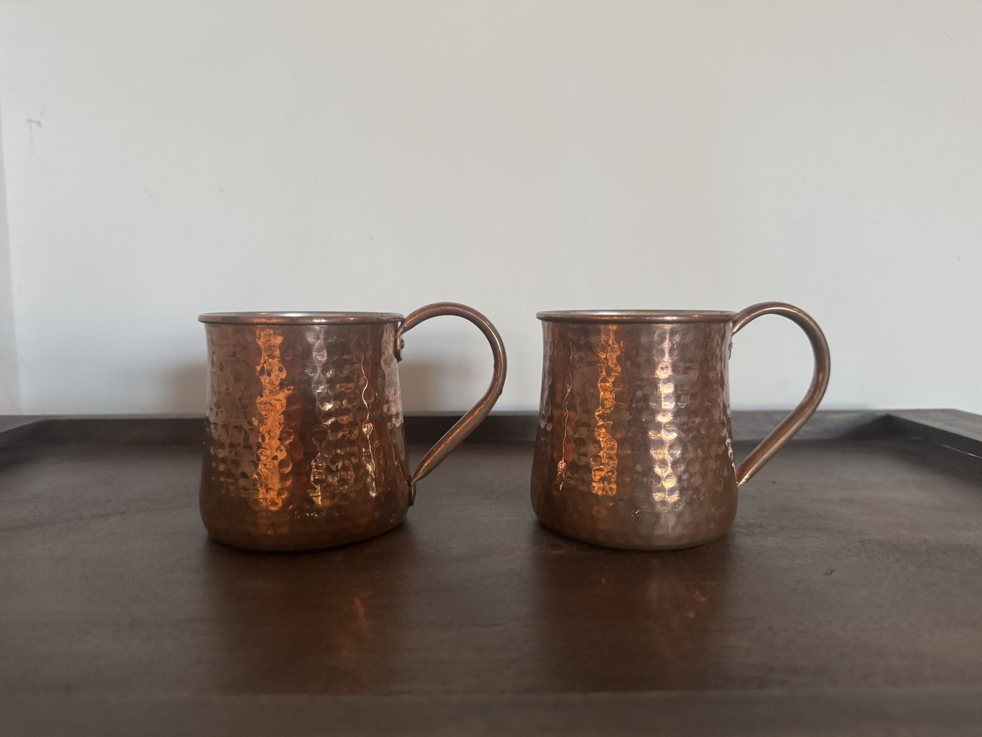 William Sonoma Copper Moscow Mule Mugs (Set of 2)