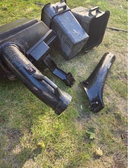 Mower bags rider mower