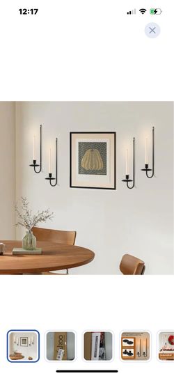 “New”(4)wall sconces candles”candles not included “