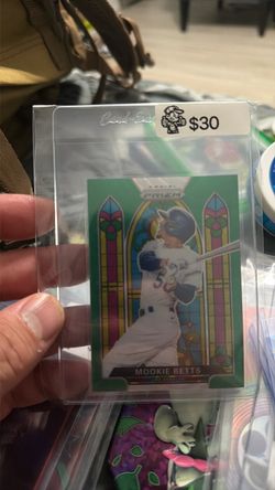 Mookie Betts Prizm Stained Glass Baseball Card