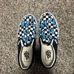 Women Vans Slip On Butterfly Shoes Size 8.5