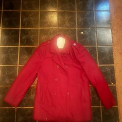 Oxblood Half Trench Coat