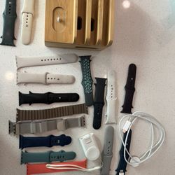 Apple Watch Chargers (2), Bands And Docking