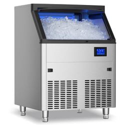 Used -Coolake Ice Maker Machine 450lbs/24H with 130lbs Storage