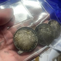 Rare Silver Morgan’s Naturally Toned 1(contact info removed) San Fran New Orleans