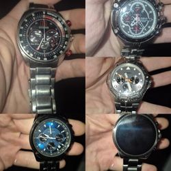 Men's Watches Citizen, Pulsar, Fossil, Relic MAKE OFFERS on all 5 or individually