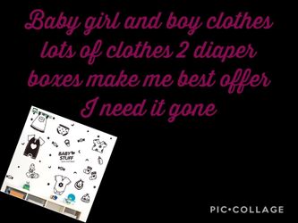 2 boxes baby clothing