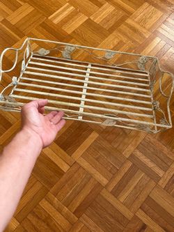 Metal serving tray