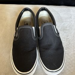 Black & White Slip On Vans