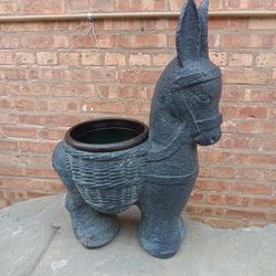 31" Heavy Duty Polyresin Statue Planter Pot Holder Stand Yard Decor 