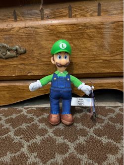Luigi Plush Toy Super Mario Galaxy Movie Nintendo Collectible w/ Tags