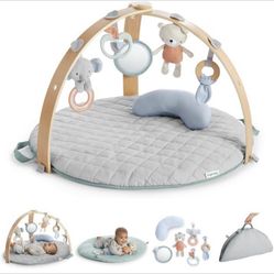 Ingenuity Cozy Spot Activity Gym with Self-Storage, Machine Washable