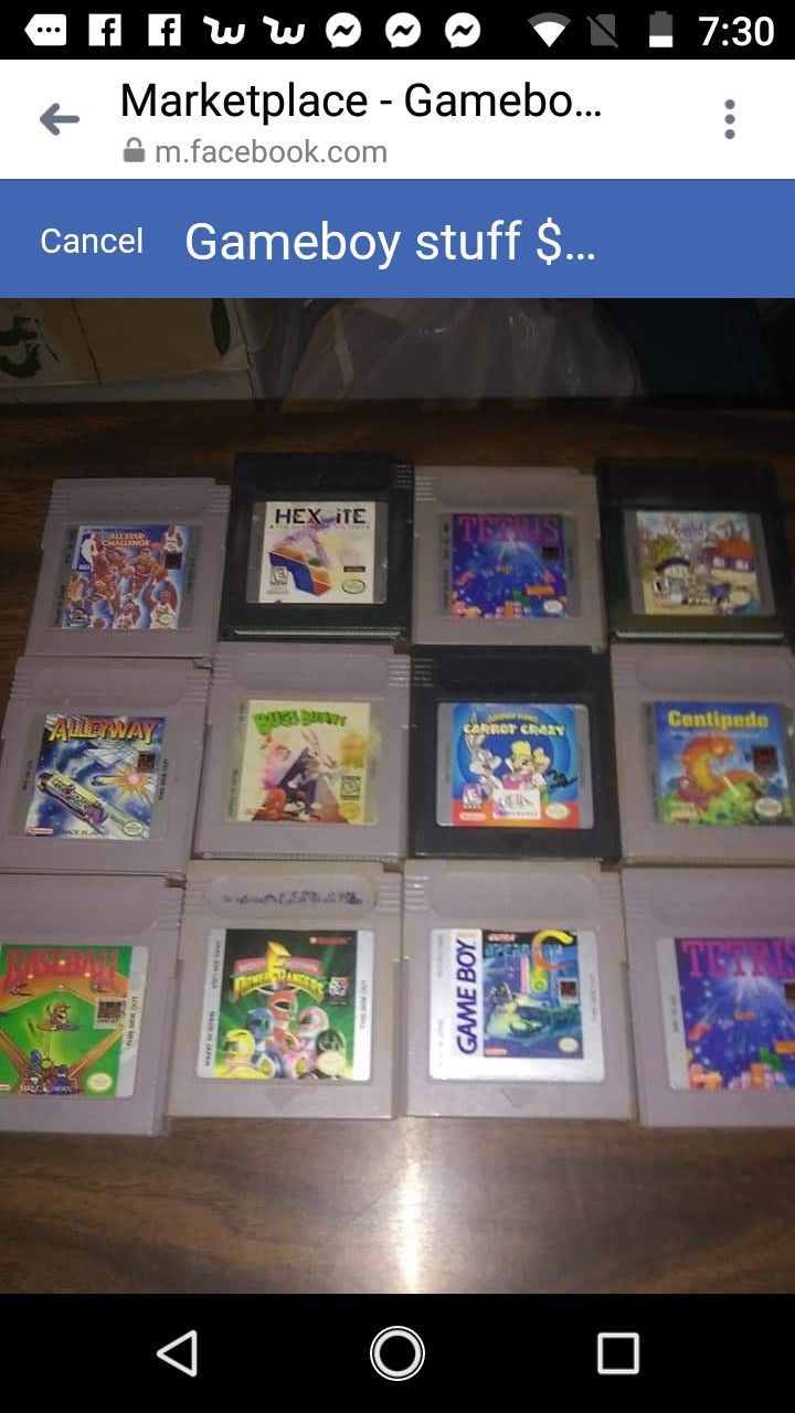 Game boy games $25