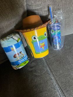 Toy Story 5 Popcorn Bucket with Blanket and Cup Bundle CINEMARK READY TO SHIP