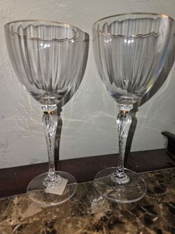8 wine glasses