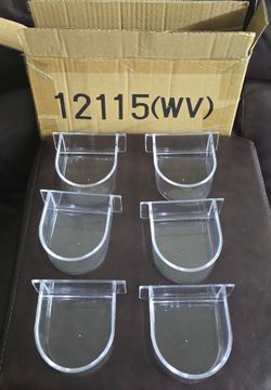Clear Plastic Bird Feeder Cups Set of 6