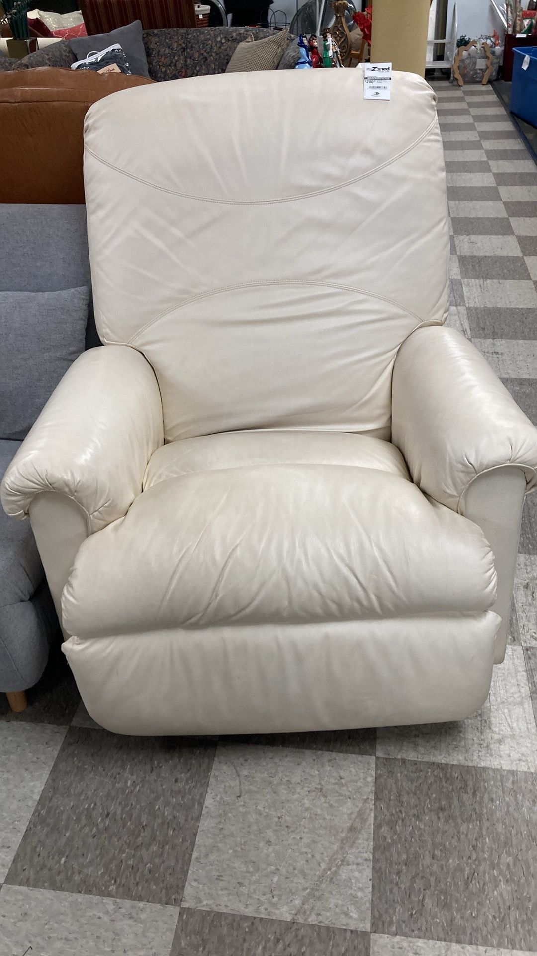 Cream Recliner