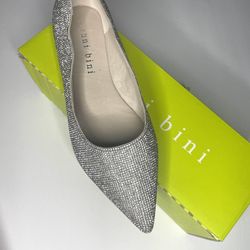 Silver Sparkling Dress Shoes
