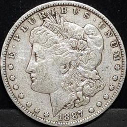 1887 Morgan Silver Dollar 