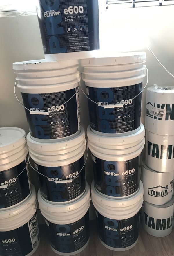 BEHR e600 Exterior Paint Satin CITYSCAPE 70 Each 5 BEHR e600 Exterior Paint Satin CITYSCAPE 70 Each 5