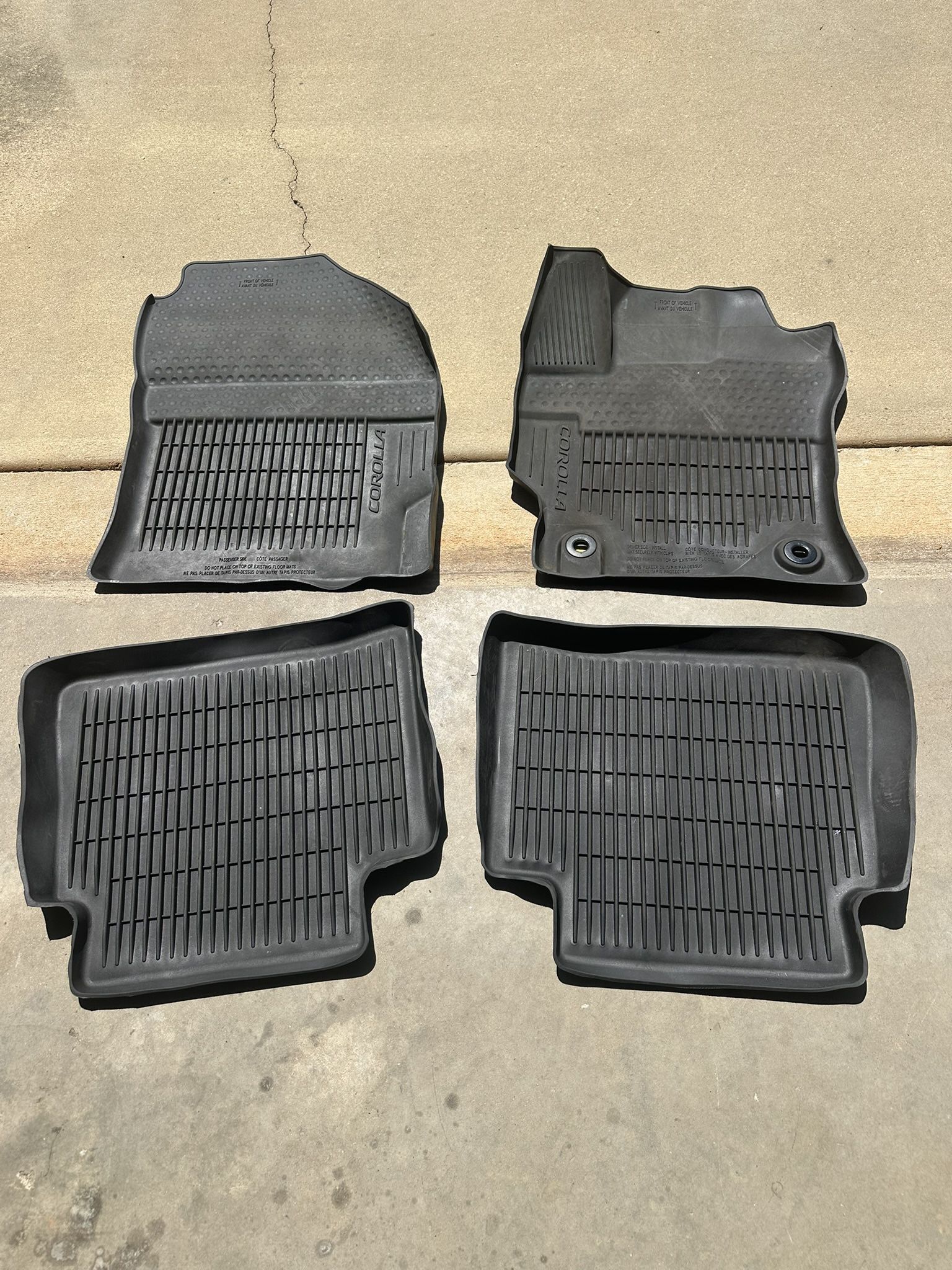 2020 & Up Toyota Corolla Sedan All Weather Floor Mats
