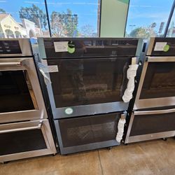 Ge Profile Double Wall Oven Swing Door Stainless Steel