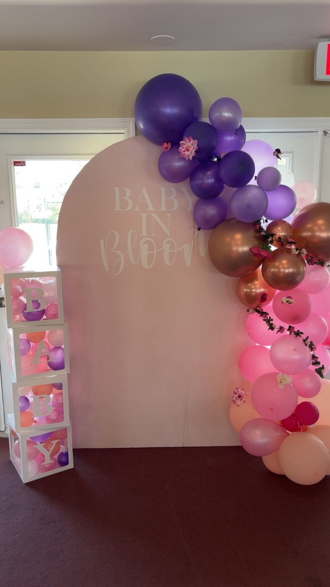 Baby In Bloom Baby Shower Decor