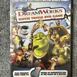 Dreamworks Movie Trivia DVD Game For Kids LIKE NEW