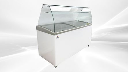 NSF 60 ins Gelato Dipping Cabinet Freezer SD551S with glass