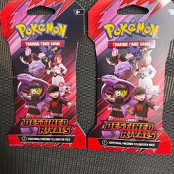 Pokémon Destined Rivals Booster Packs - Sealed/Authentic.