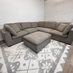 Gray Sectional Modular Couch - Free Delivery