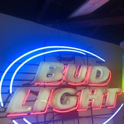 Bud light neon sign
