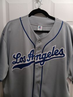 Official Dodgers Grey Jersey by Russell Athletic