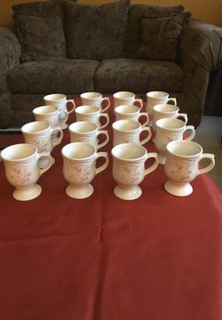 Platzigraff Tea Ross pedestal/footed Mug set of 16