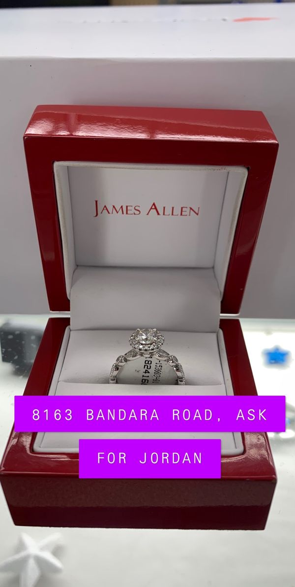 Beautiful James Allen White Gold Ring for Sale in San