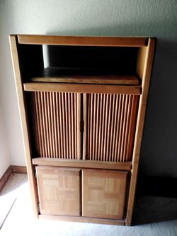 Solid wood entertainment center obo