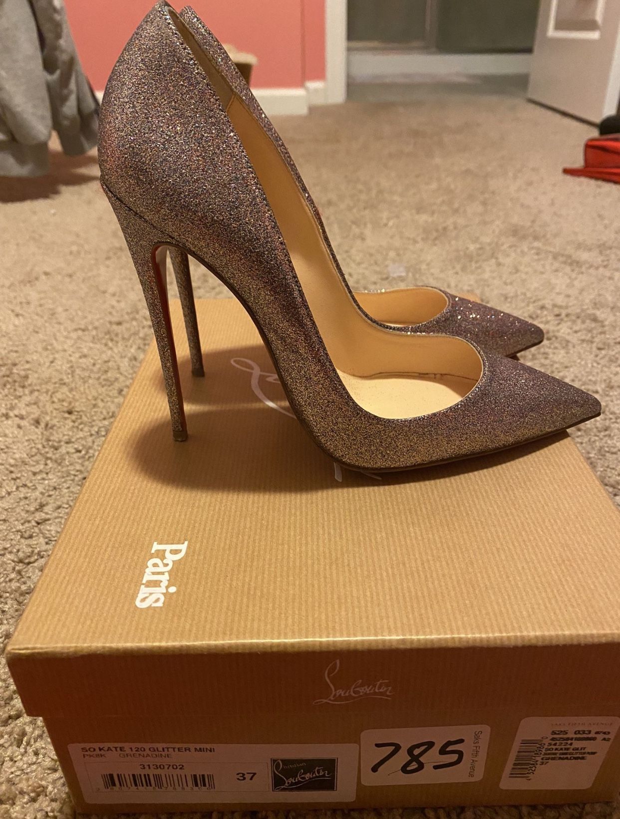 Christian Louboutin So Kate 120 Glitter Mini