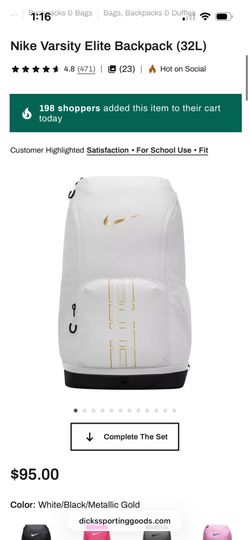 New nike elite backpack