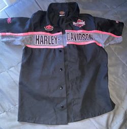 Girls Shirt-Harley Davidson Embroidered