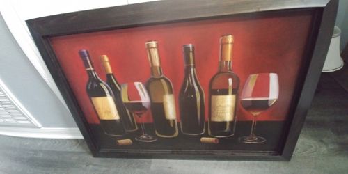 Big framed Wine Pic