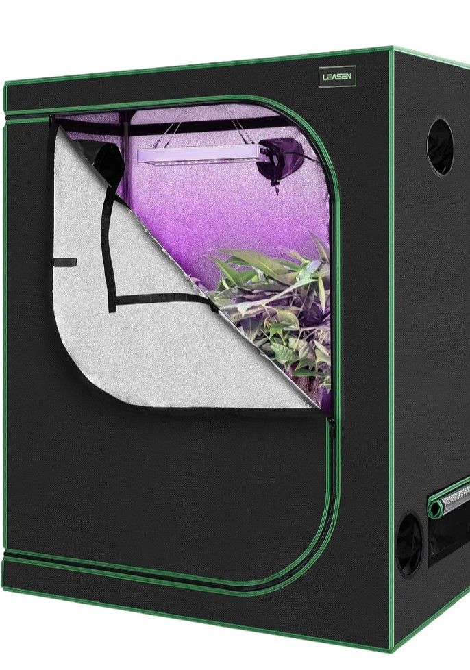 4x2x5ft Grow Tent W/LED light/fan/timer