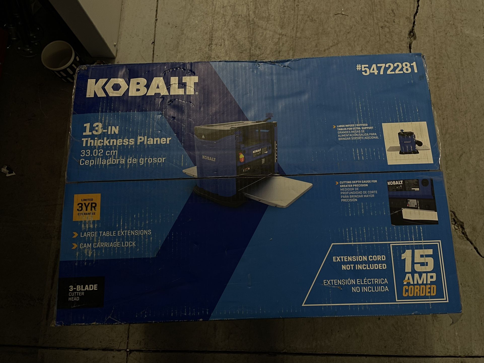 Kobalt 13-in, 15 Watt Benchtop Planer