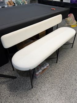 New Upholstered Dining Bench (Pottery Barn)  (Not used)