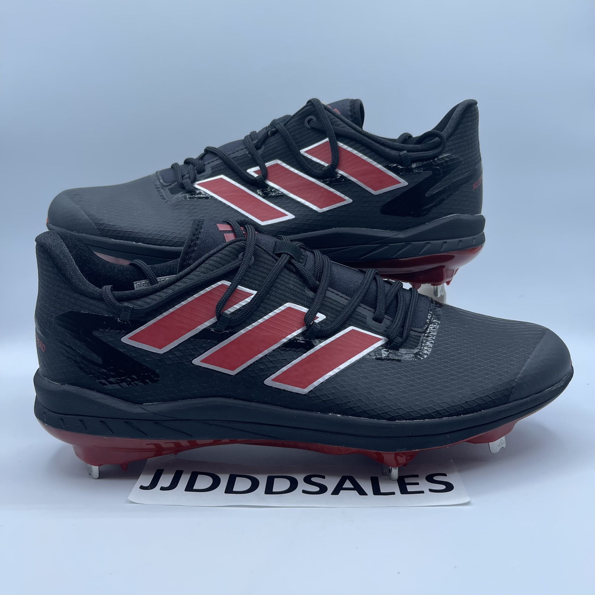 Adidas Adizero Afterburner 8 Metal Baseball Cleats Black Red H00976 Men Sz 11.5 New