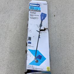 Kobalt 40-volt 15-in Straight Cordless String Trimmer with Attachment Capable and Edger Capable (Battery Included)