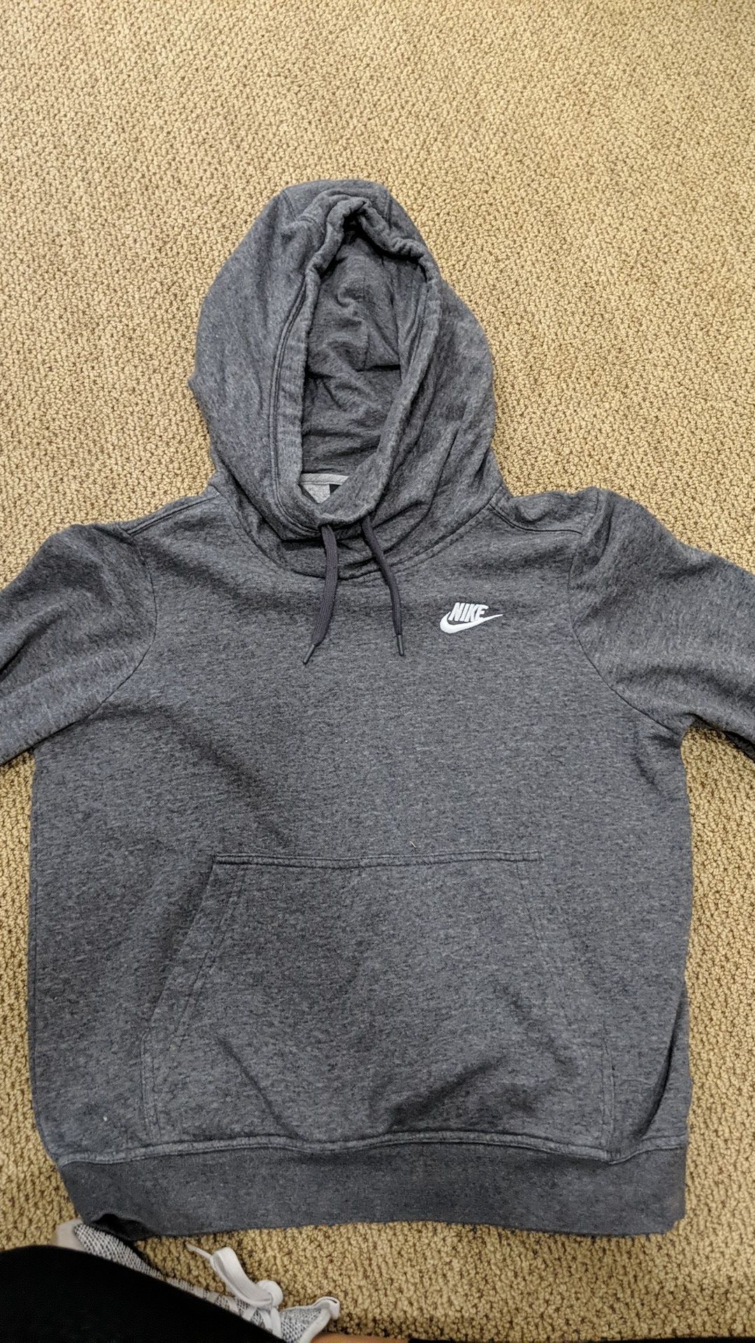 Nike sweatshirt with hood, grey