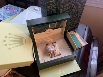 Gold and silver watch