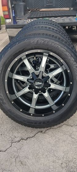 MOTO METAL WHEELS 20X10 UNIVERSAL 6X139.7 AND 6X135 RINES Y LLANTAS ONLY CASH