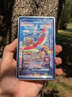 Pokemon Cards 2025 Ethan's Ho-Oh ex SAR #086/063 Heat Wave Arena TAG 10 Gem Mint With Extended Art Graded Card Protective Display Case!🔥